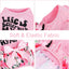 Dog Clothes for Small Dogs Girl Summer Dog Pajamas Jumpsuit, Top Puppy Shirt and Floral Pants 4 Legged Female Dog Onesie Pjs