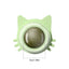 Catnip Wall Toys Rotatable Catnip Lickable Ball Cat Toys Kitten Chew Toys Teeth Cleaning Cat Bite Toy for Indoor Cats