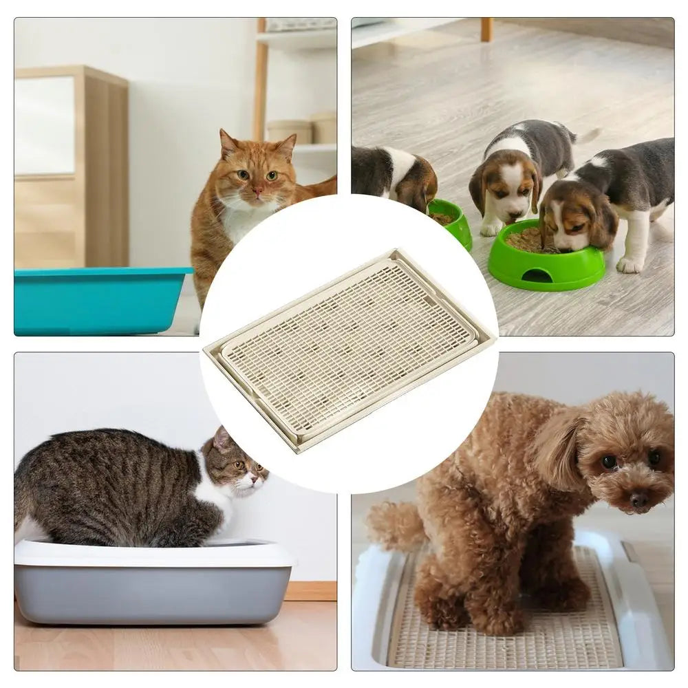 Litter Catcher Mat Litter Trapping Mat Double-Laye Cat Litter Pads Detachable Cat Box Mat Litter Mat Trapper For Home Pet Shops