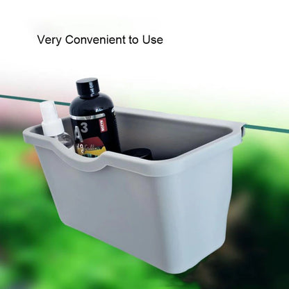 Convenient Plastic Aquarium Bracket Holder for Aquarium Maintenance Tools Grey Fish Tank Isolation Box Accessories Useful