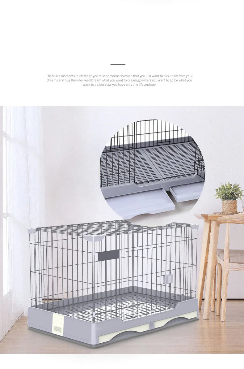 Double Drawer Rabbit Cage Pets Animal Cages Hamster Cages With Wheels