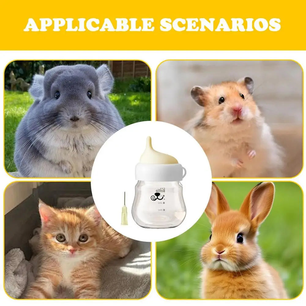 Feeding Bottle For Kittens Puppies Kitten Nursing Bottles Pet Anti-Choke Milk Feeder Non-Bloating Portable Preferred NewbornUse