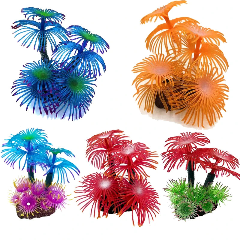 Artificial Underwater Coral  Aquarium Fish Tank Simulation Decoration Aquarium Backgrounds Plants Water Grass Accessories Home