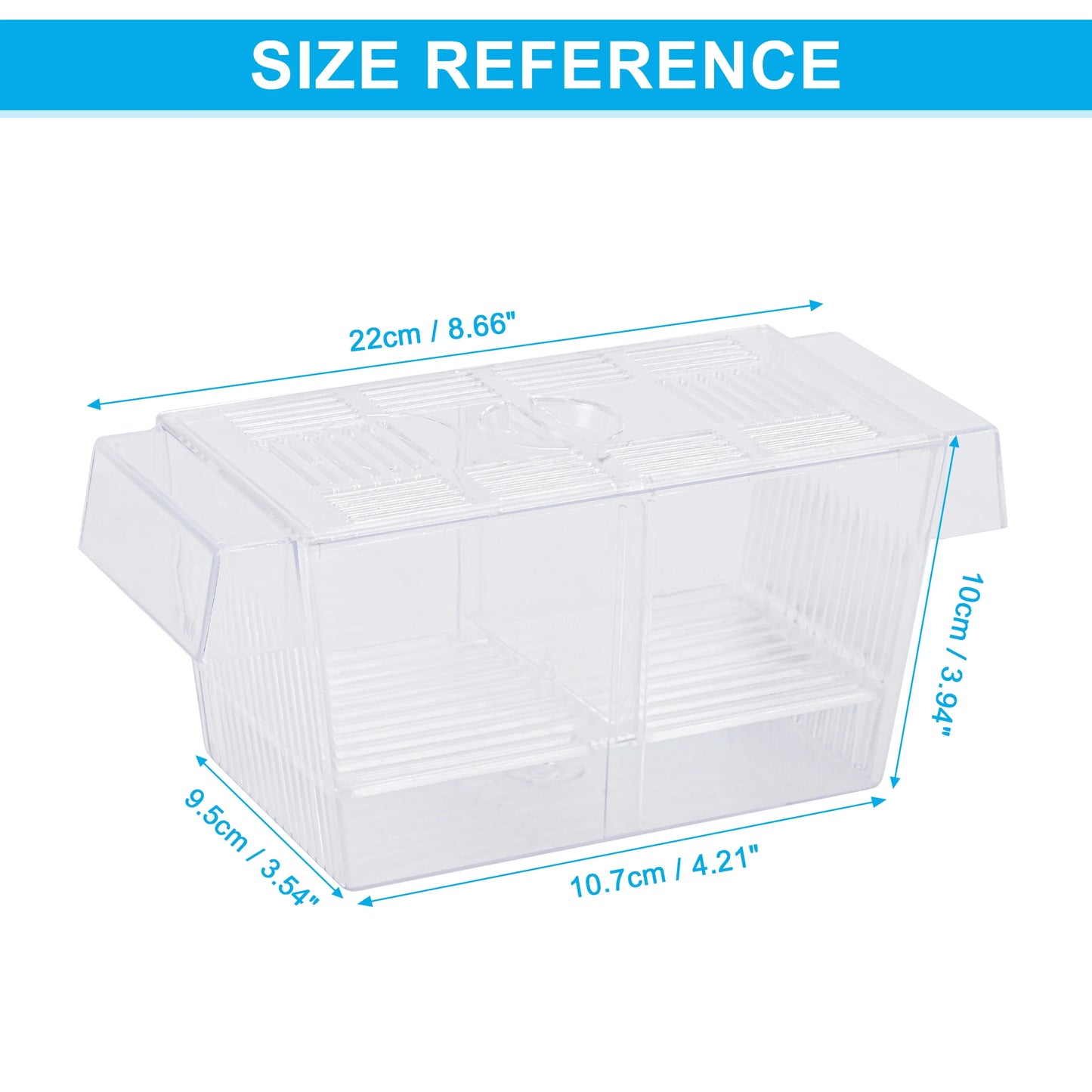 UXCELL Aquarium Fish Breeder Tanks Fish Breeder Box Hatching Incubator Tank Transparent Isolation Box Hatchery Accessory