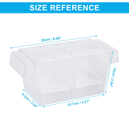 UXCELL Aquarium Fish Breeder Tanks Fish Breeder Box Hatching Incubator Tank Transparent Isolation Box Hatchery Accessory
