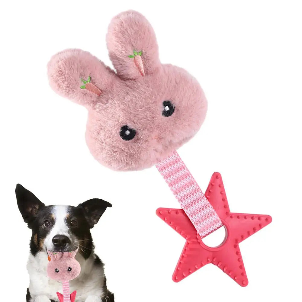 Pet Dog Sound Squeaky Toys Dog Chew Toy Cute Plush Chew-Resistant Squeaky Toys Puppy Sound Oral Care Soft Dog Supplies Pet Toys