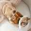 Cute winter dog clothes, warm puppy sweaters, wool grain color block traction vests, warm clothes for small and medium-sized dog