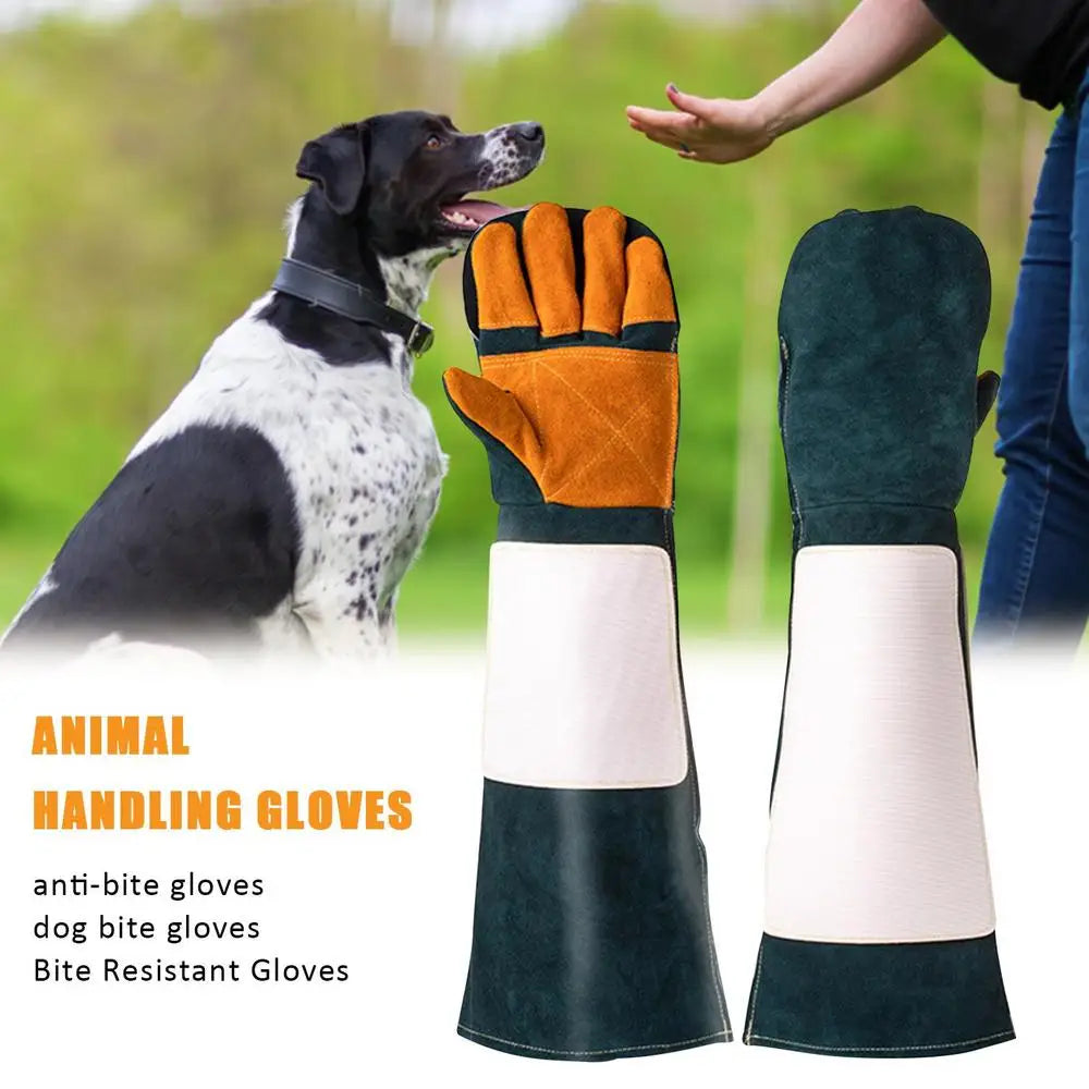 Animal Handling Gloves Extreme Heat And Fire Resistant Gloves Bite Proof Animal Gloves For Cat Dog Bird Pet Trapping Supplies