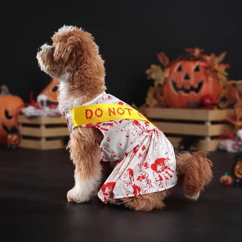 Halloween Dog Costume Funny Dog Clothes Terror Spider Skull  Pet Dog Dress Puppy Jumpsuit Chihuahua Bichon Dachshund Dog Outfits