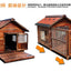 4XL Pet Kennel Large Dog Summer Cooler All Seasons Universal Medium Dog Kennel Solid Wood Removal and Washing