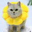 Elizabethan Collar For Cats Adjustable Cotton Sunflower Shape Collar Protective Collar For Small Cats & Dogs Cute Breathable Eli