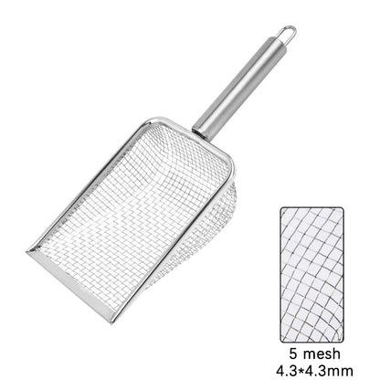 Cat Litter Scoop Metal Cat Litter Shovel Comfortable Handle Scoop For Cats Toilet Cleaning Tools Stainless Steel Cats Shovel