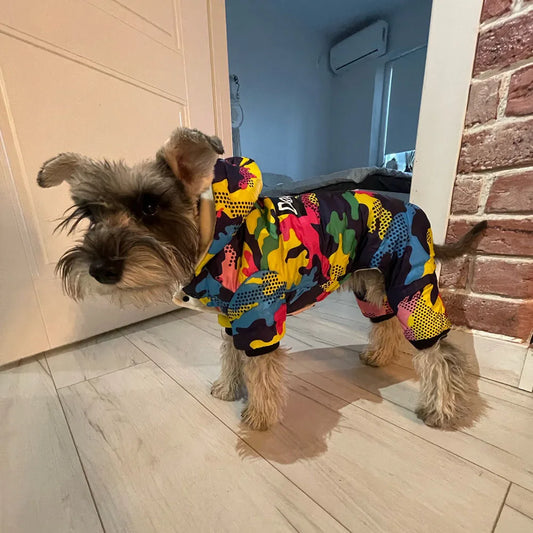 Pet Dog Clothes Winter Warm Dog Windproof Coat Thicken Pet Clothing For Dogs Cats Costume Jumpsuit Hoodies Jacket Pet Supplies