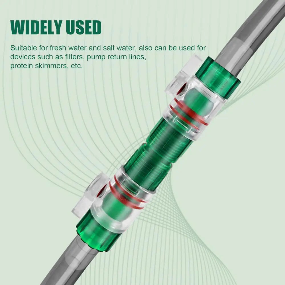 Aquarium Filter Water Valve Hose 12/16mm FlowControl Double Tap Quick Release Connector Fish Tank Hose Pipe Filter Valve