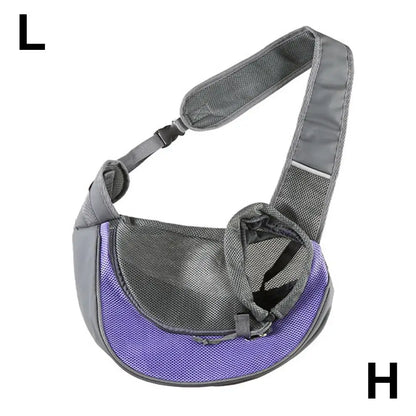 Large Space Pet Travel Shoulder Bag, Widened And Thickened Shoulder Strap Design Does Not Squeeze Breathable Mesh Pet Backpack