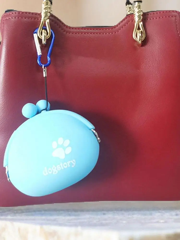 Silicone Dog Treat Pouch Dog Treat Training Pouch Dog Treat Carrier Holder Puppy Treat Snack Bag For Outdoor Walking Supply