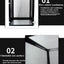 Reptile Detachable Habitat Tank Terrarium Transparent Aluminium Air Screen Cage Front Opening Door Full View Lizard Chameleon