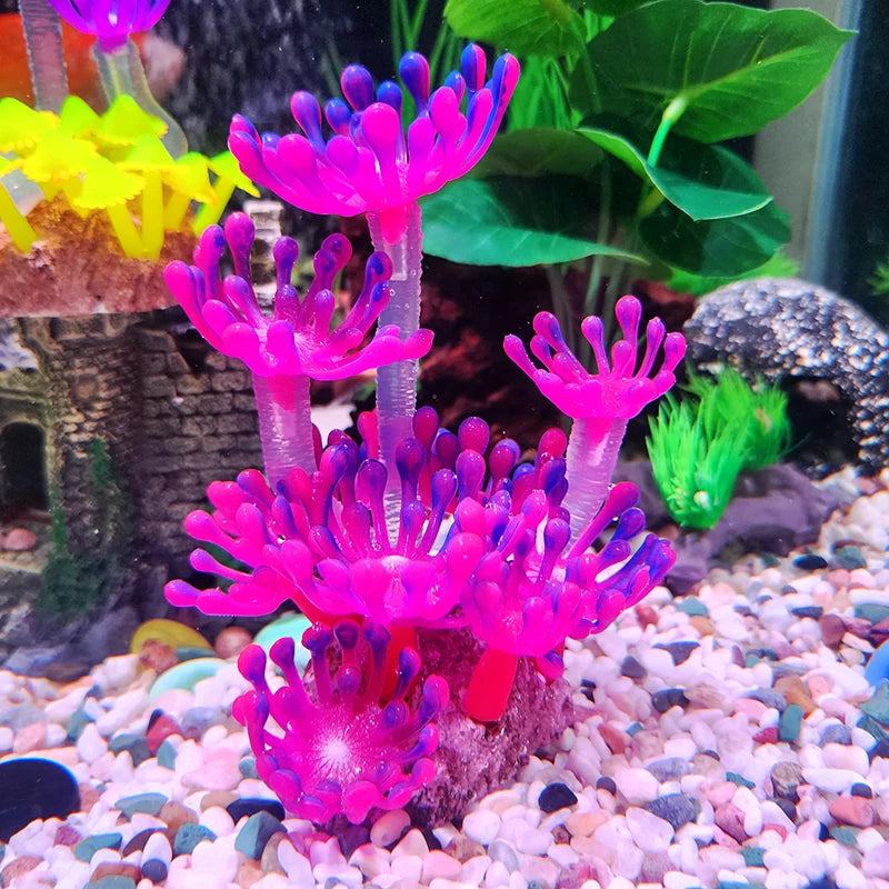 Artificial Underwater Coral  Aquarium Fish Tank Simulation Decoration Aquarium Backgrounds Plants Water Grass Accessories Home