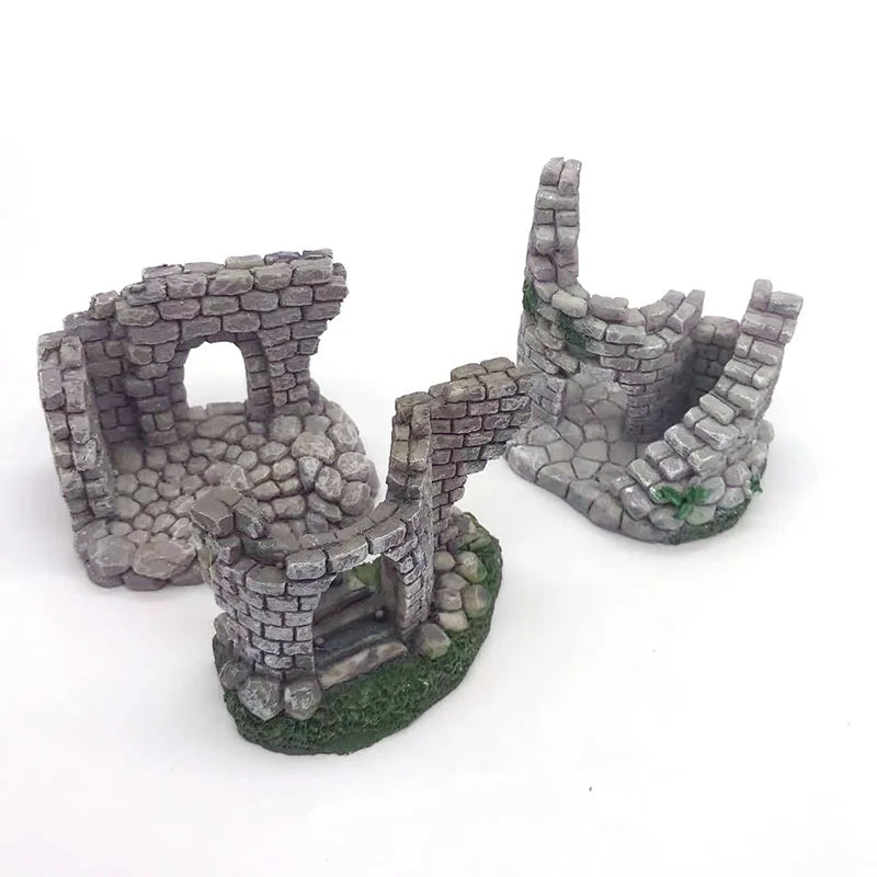 Resin Door Aquarium Decoration Fish Tank Ornament Acuario Rocks for Aquarium Fish Decor For Small Fish Shrimp Shelter House Hot