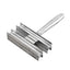 Horse Comb Double Sided Reversible Stainless Steel Curry Comb Brushes pet Dressing Comb For Grooming Easy To Hold Horse Combs
