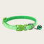 1pcs Pet Collar with Bell for Kitten  Puppie Small Animal Adjustable Nylon Collar with Cute Paw Print Pattern Guinea Pig Collar
