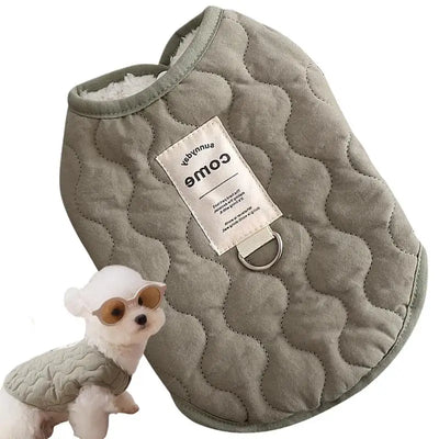 Dog Winter Jacket Pet Warm Coat With Built In Harness Hole Cold Weather Pet Apparel Cozy Snow Vest For Small Dogs Cats