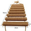 Solid Wood Wall Mounted Cat Tree Double Layered Jumping Platform Ladder Cat Hammock Furniture Cat Climbing Frame