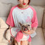 Dog Vest  Dog Shirts for Dogs  Dog Costume  Dog Clothes Parent-child Wear Spring and Summer Embroidery Four Colors