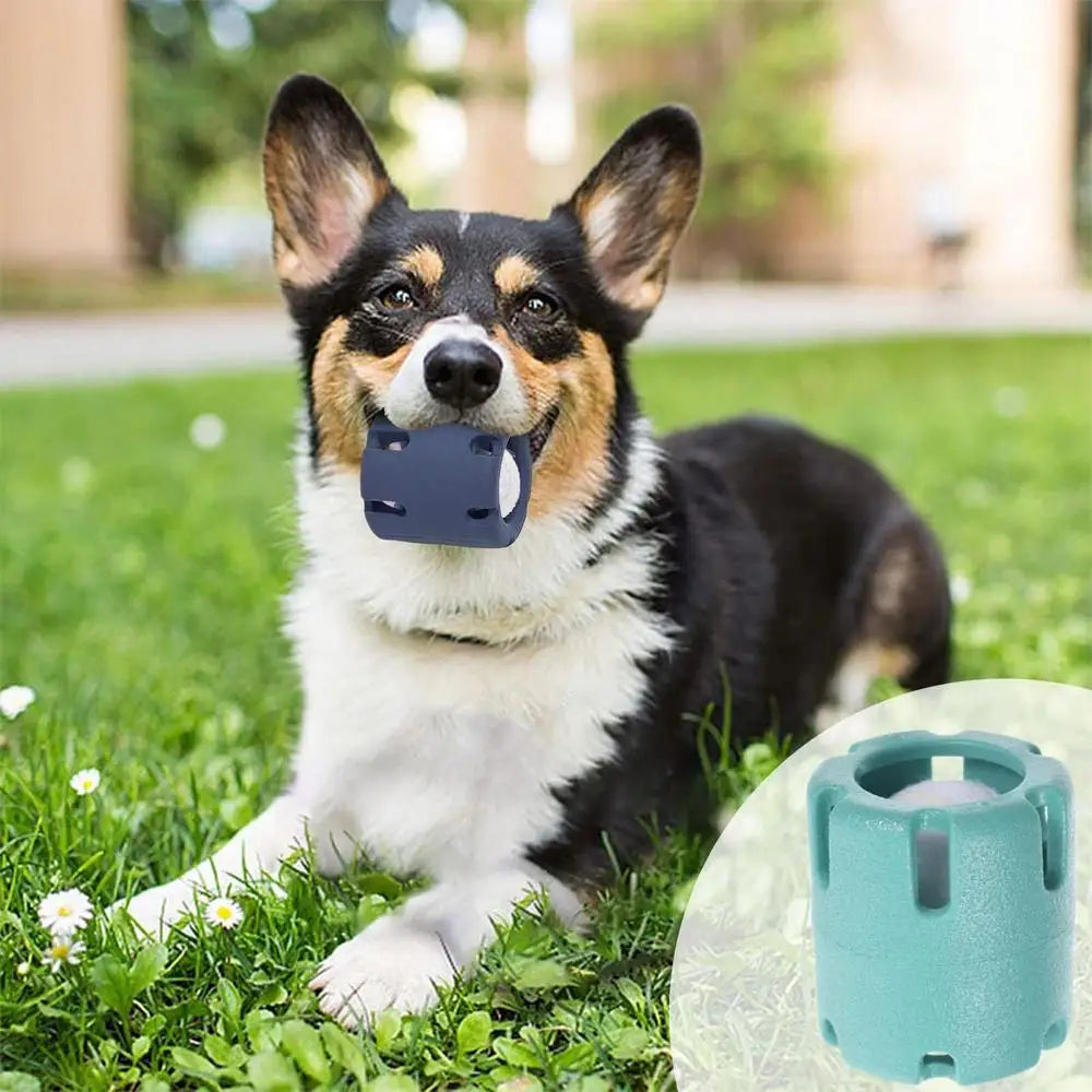 Dog Tennis Tumble Interactive Toy Pet Training Ball Rubber Heavy Duty Tennis Ball Cup Toy Puppy Chewing Dispensing self Play Toy