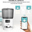 Automatic Pet Feeder 4L Capacity Smart Timer Tuya Control Food Dispenser with Stainless Steel Bowl Dogs Cats Feeding Supplies