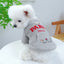 Embroidery Paris Pet Cat Sweatshirt for French Bulldog Warm Fleece Small Medium Dog Clothing New Year Winter Red Puppy Overalls