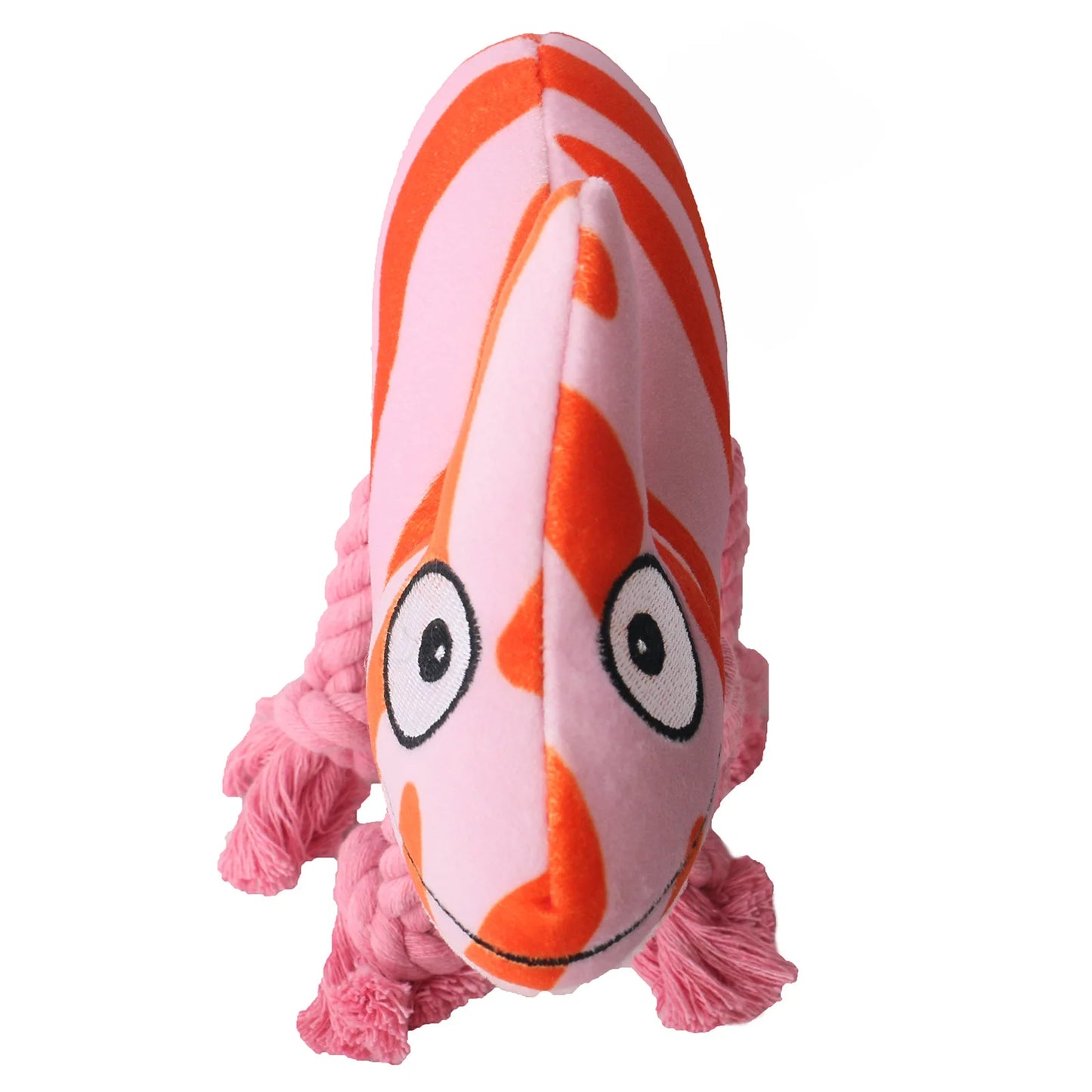 Dog Plush Toy Cross Border Plush Filled Striped Chameleon Lizard Squeaking Pet Toy Dog Toy Fleece Squeak Toys