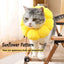 3 Sizes Adjustable Sunflower Elizabeth For Pet Cat Anti-bite Recovery Collar For Dog Cat Sterilization Anti Lick Head K1F9