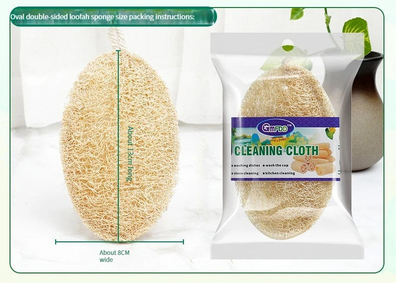 Natural Loofah Sponge Kitchen Sponge Wash Dish Eco-Friendly  Shower Luffa Body Scrubbers Loofa Biodegradable Sponge