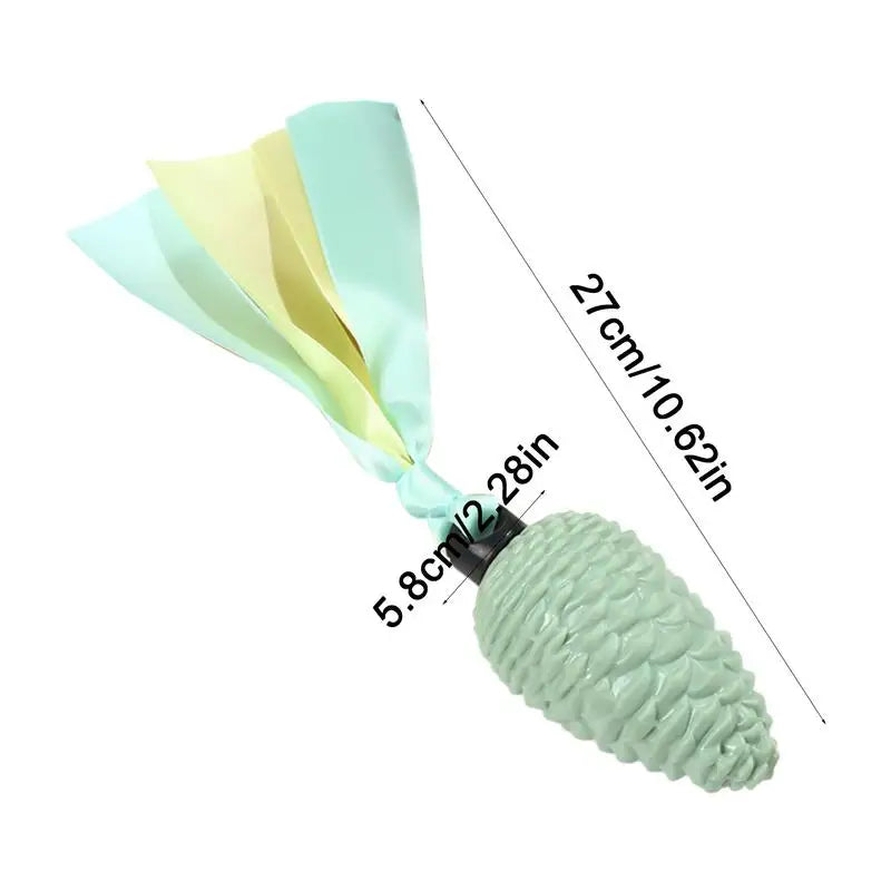 Pine Cone Dog Toy Squeaky Rope Dog Toy With Teething Strips Durable Soft Pet Toys For Puppy And Dog Energy Consuming Playtime