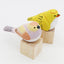 Wooden Bird Figurine Ornaments Handmade Carving Animals Miniature Crafts Art Decor Home Desktop Decoration Children Gifts