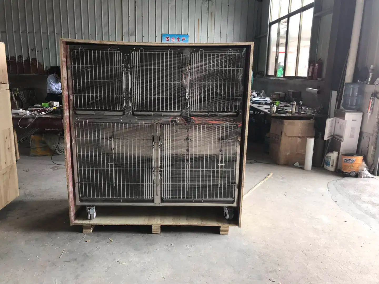 good price vet clinic veterinary Five parts of dog cat cage bank modular cage banks
