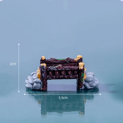 Resin Small Bridge Aquarium Ornaments Decoration Artificial Mountain for fish Tank Resin Aquarium Ornament Fish Tank Background