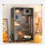 Retro Solid Wood Cat Cage for Living Room Cat House Two-layer One-piece Movable Light Luxury Creative  Cage for Cats