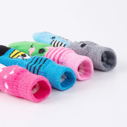Dog Socks for Small Medium Dogs Non Skid Pet Puppy Grip Socks Paw Protectors Indoor Traction Control Socks for Hardwood Floor