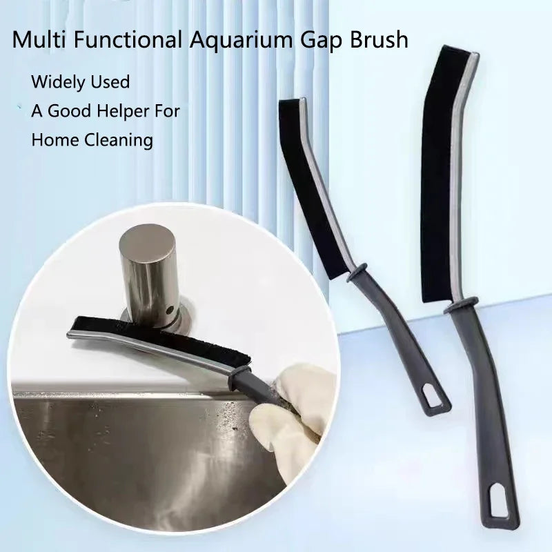 Nylon Brush Aquarium Algae Cleaning Brush Nylon Brush Aquarium Gap Cleaner Fish Tank Stain Cleaning Tools Accessories 1/2/3/4Pcs
