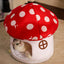 Pet  Warm Bed Cave Nest Mushroom Shape Cat Winter Tent Warming Puppy House Cozy Kitten Sleeping Tent Cave Beds For Small Pets