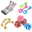 Pet Toy Chew Teething Cotton Rope Knot Ball Toys For Dog Tooth Clean Ball Bite-Resistant  Dog Chew Puppy Training InteractiveToy