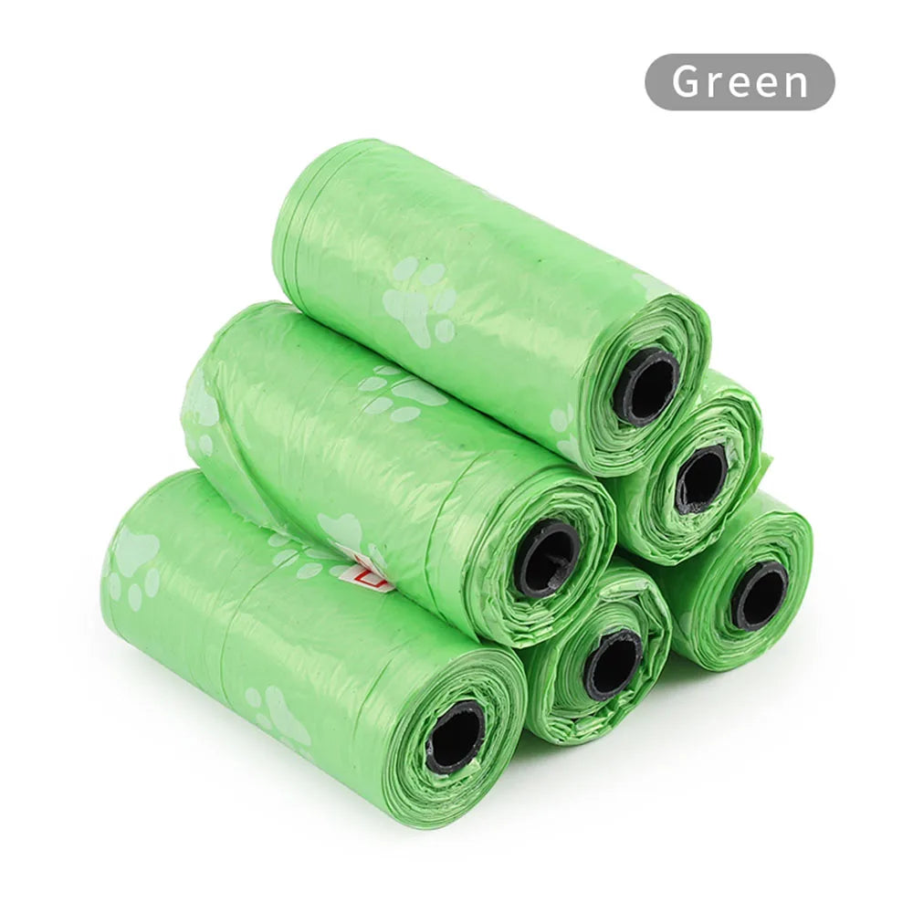 10 Roll Pet Dog Poop Bags Dispenser Collector Garbage Bag Puppy Dog Poop Scooper Bags for Dogs Cat Outdoor Cleaning Pet Supplies