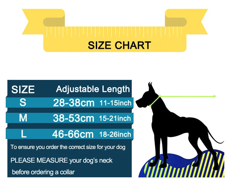 Martingale Heavy Duty Nylon Dog Collar for Small, Medium, Large Breeds Adjustable Safety Training Collar