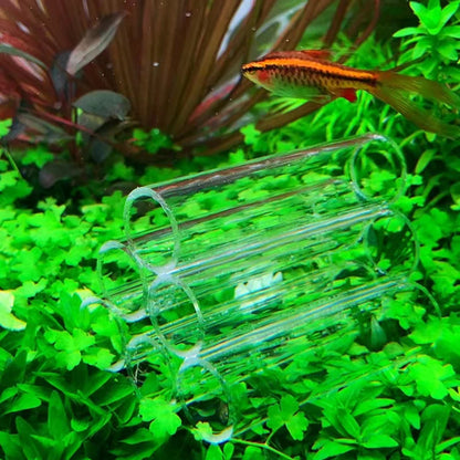 Glass Acrylic Aquarium Decoration Fish Shrimps Shelter House Pottery Scorpion House Canister Simulation Stone Fish Tank Ornament