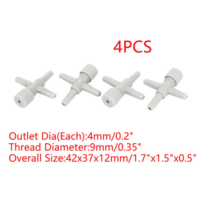 UXCELL Aquarium Air Line Tubing Control Valve 2/3 ways Fish Tank Connector Pump Flow Pipe Valves Tube Hose Trachea Accessories