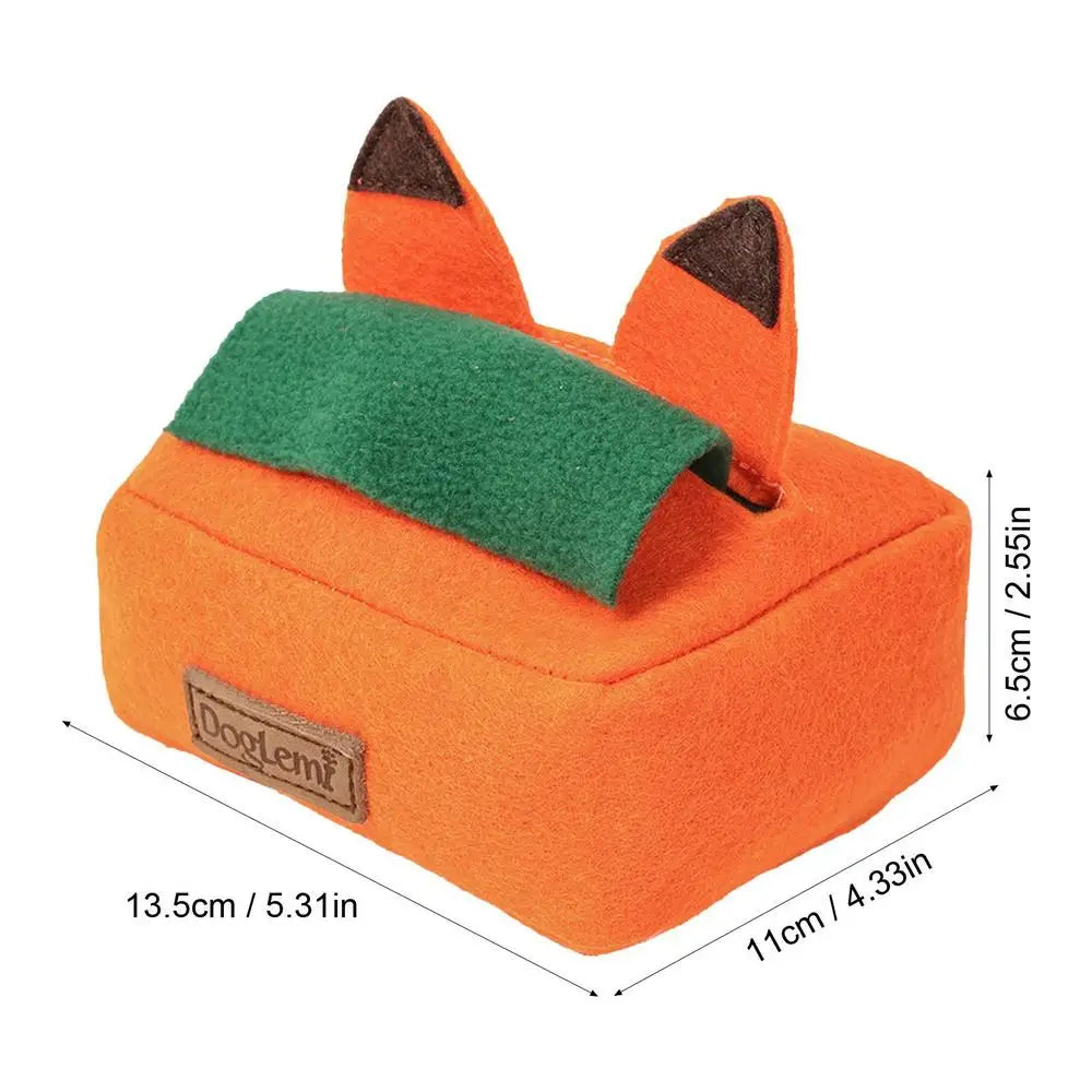 Pet Interactive  Puzzle Toys Encourage Natural Foraging Skills Portable Pet Snuffle Tissue Box Toy Slow Feeder Training Toy
