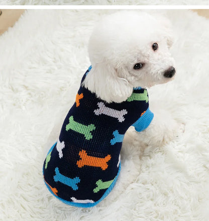 Warm Medium Dog Clothes Dog Sweaters for Small Dogs chihuahua Winter Puppy Clothing Cat Knitted Jumper Vest Pet Supplies