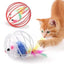 Cat Toy Pet Cat Kitten Playing Mouse Rat Mice Ball Cage Toys Pet Supplies Random Color  аксесуари для котів